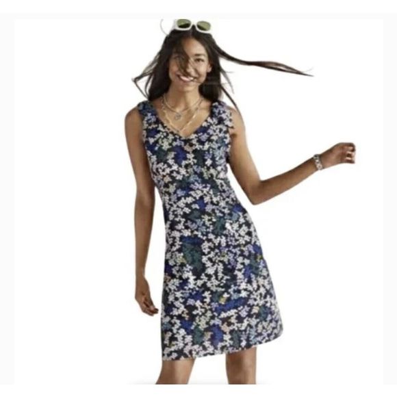 Cabi cinco floral print shift dress - size small - multicolored - Picture 1 of 8